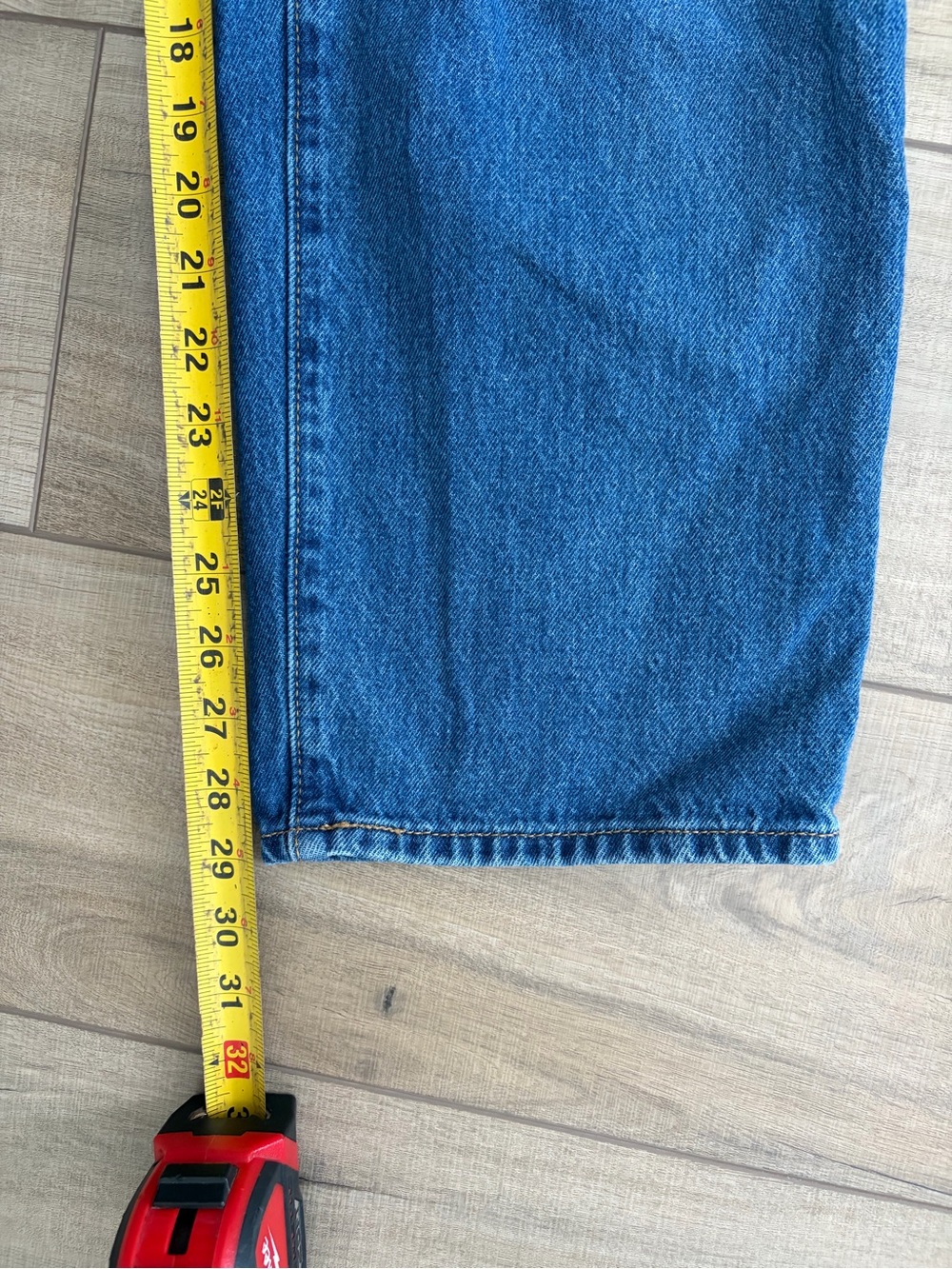Levi’s ‘94 Baggy Wide Leg Medium Wash Blue Denim Jeans 27 - Picture 9 of 10